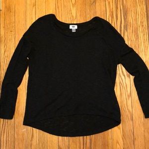 Long sleeve black tee